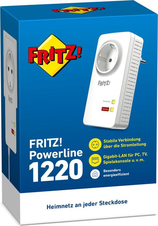 Produktbild AVM FRITZ!Powerline 1220 (1 Stück) (1200 Mbit/s)