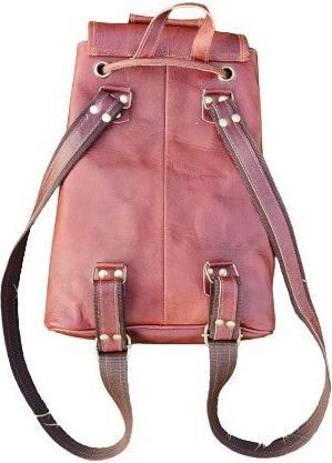 Image du produit Only-Bags.Store Sac à dos en cuir, sac à dos en cuir marron, sacoche collège en cuir, sac à dos pour hommes et