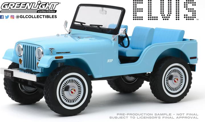 Actual product image Jeep CJ-5, Sierra Blue - Elvis Presley (1935-77)