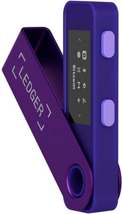 Productafbeelding Ledger Nano S Plus - Amethist paars (Ripple, Bitcoin, Litecoin, Cardano, TRON, Bitcoin Cash, Ethereum Klassiek, Ether, Stellaire, Monero, Dogecoin)