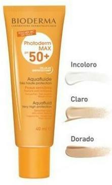 Actual product image Bioderma Photoderm Aquafluide SPF50+ doré (Sun cream face, SPF 50, 40 ml)