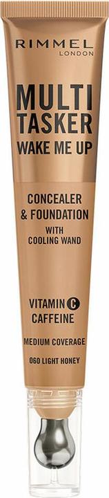 Produktbild Rimmel London Rimmel Multi-Tasker Wake Me Up Foundation & Concealer 20ml 060 Light Honey (20 ml)