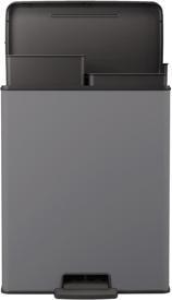 Image du produit Curver Deco Bin Duo Prullenbak - 26L+26L - Afvalscheiding - Rechthoekig - lichtgrijs