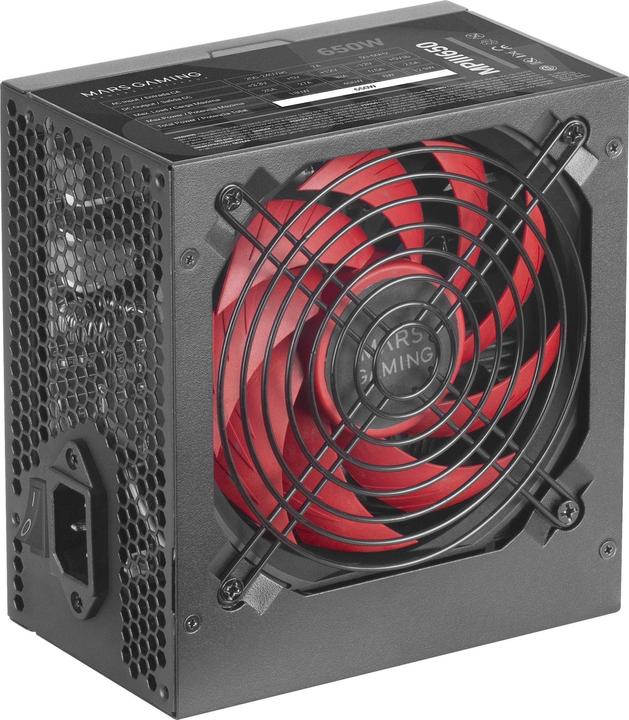 Productafbeelding Mars Gaming MPIII650 Voeding 650 W 20+4 pin ATX Zwart (650 W)