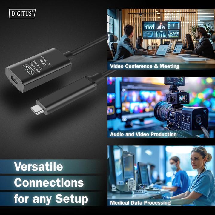 Produktbild Digitus USB C – USB C (5 m, USB 3.2 Gen 2, 5 W)