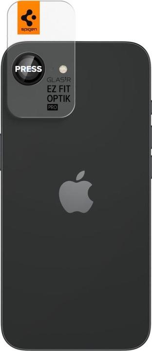 Actual product image Spigen Optik Pro EZ Fit iPhone 16e Lens Protector (2 Piece, Apple iPhone 16e)