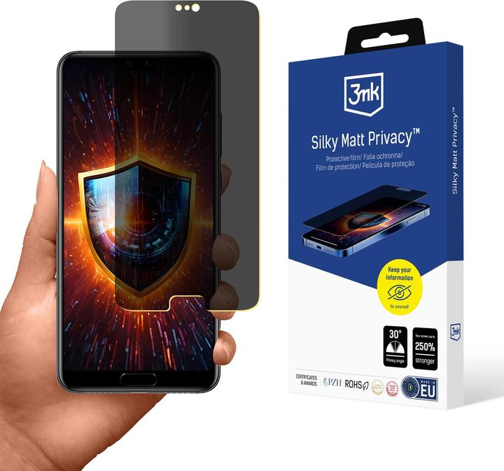 Produktbild 3MK Folia ochronna prywatyzujÄ ca matowa Silky Matt Privacy na Huawei P20 Pro (Klebefolie)