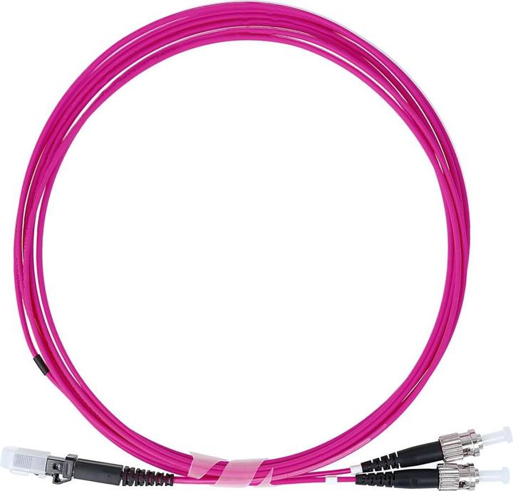 Actual product image BlueOptics Duplex fibre optic patch cable MTRJ-ST Multimode OM4 0.5 metre (0.50 m)