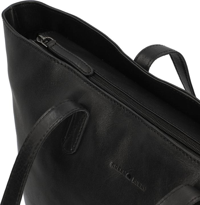 Produktbild Greenburry Pure Black Shopper Tasche Leder 35 cm Laptopfach (14 l)