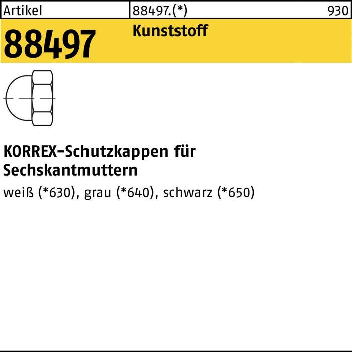 Produktbild Dubo Schutzkappe R 88497 f.Sechskantmuttern (17 Millimeter)