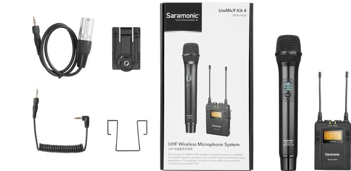 Produktbild Saramonic UwMic9 Kit 4 (RX9 + HU9) Zestaw do bezprzewodowej transmisji dźwięku