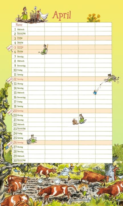 Produktbild Pettersson und Findus. Familienkalender 2026 (27 x 45 cm, Deutsch)