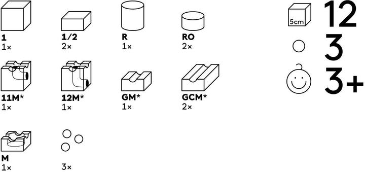 Actual product image Cuboro Magnet - The extra set for magic bridges