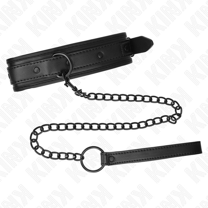 Actual product image Pipedream KINK - NEOPRENE BONDAGE NECK BAND MODEL 2 WITH BELT 78 CM ADJUSTABLE 37.5 X 49.5 CM