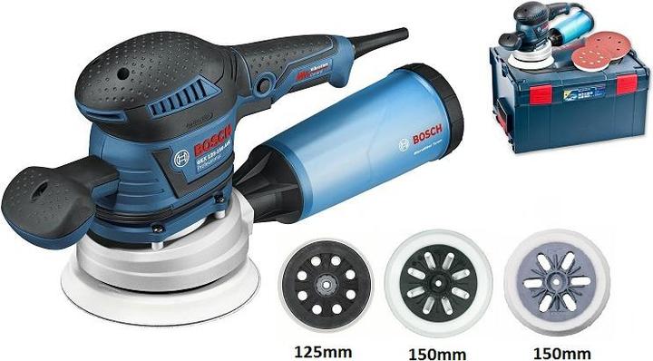 Actual product image Bosch Professional GEX 125-150 AVE Set incl. L-BOXX (Eccentric grinder, 400 W)