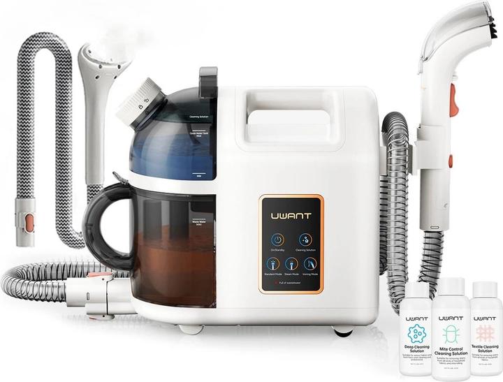 Produktbild Uwant B200 12000Pa 1900W washing vacuum cleaner with Deep Cleaning steam cleaning function + brush - (0.12 Bar, 1900 W)