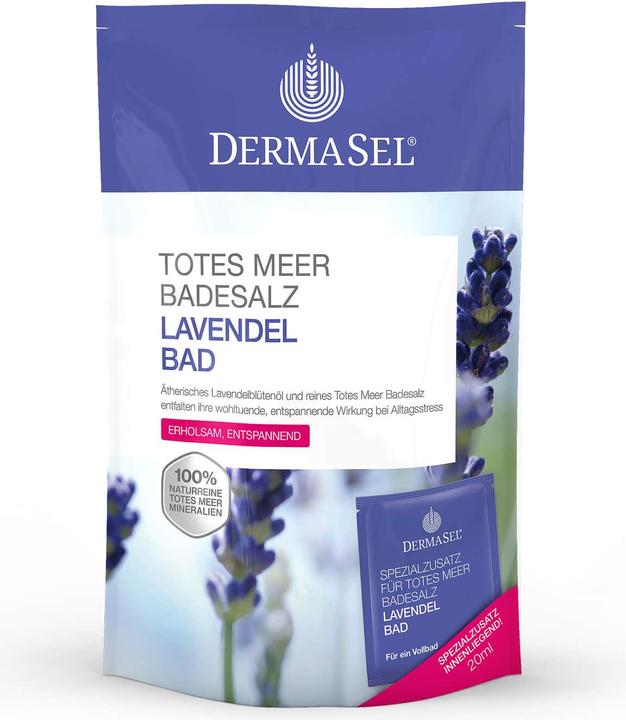 Actual product image DermaSel Bath Salts Lavender German/French (Bath salts)