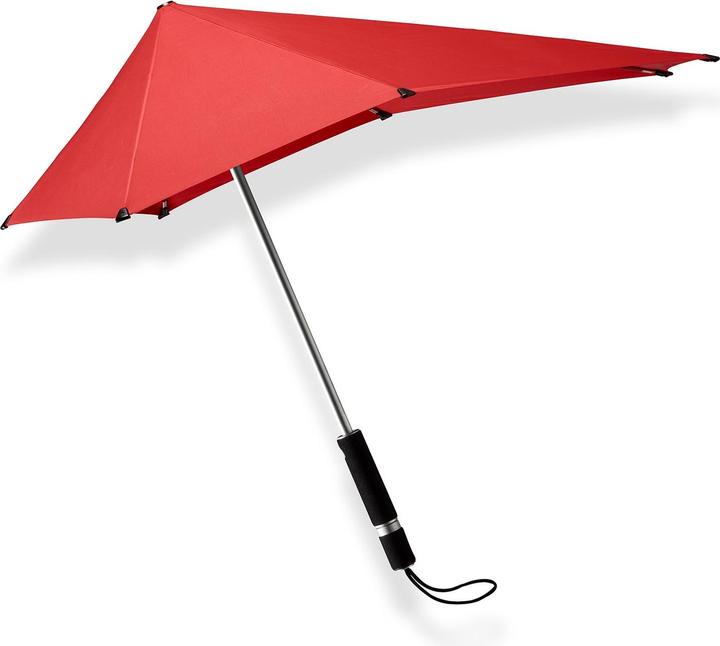 Senz Original Long Stick Storm Regenschirm, Passion Rot