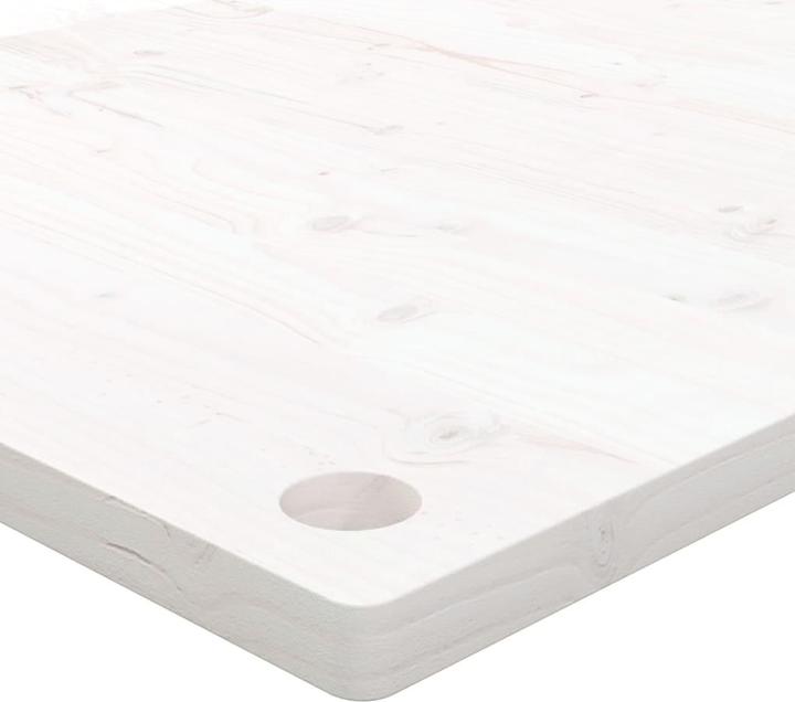 Image du produit VidaXL Schreibtischplatte Weiss 100x50x2,5 cm Massivholz Kiefer (100 x 50 x 2,5 cm)