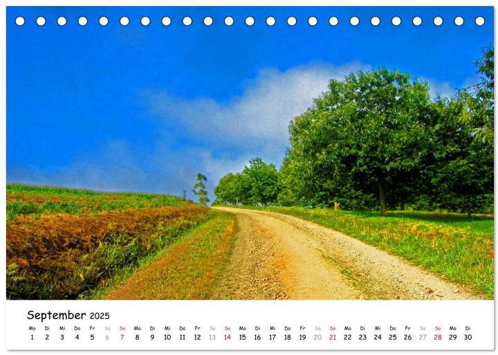 Actual product image Jakobsweg - Camino Ingles (Tischkalender 2025 DIN A5 quer), Monatskalender (A5, German)