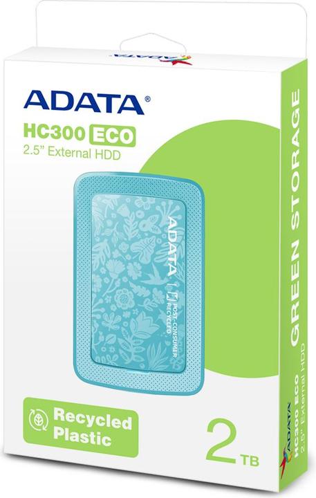 Actual product image Adata HC300 Eco External hard drive 2 TB Green (2 TB)