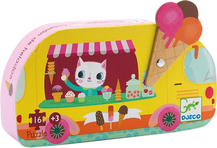 Produktbild Djeco Puzzle Der Eiscremewagen (16 Teile)