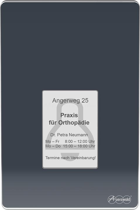 Produktbild Auerswald TFS-Dialog 400 anthrazit Sprechanlagen-System für a/b-Schnittstellen mit eleganter Glassfront