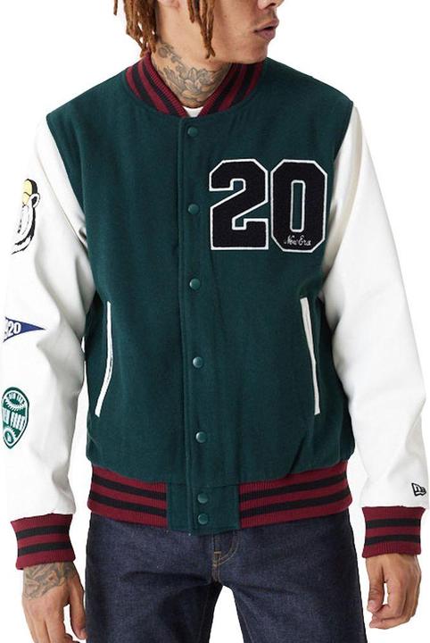 New Era Varsity College Jacke - BRAND PATCHES - L (L)