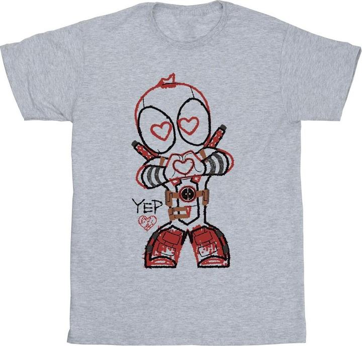 Deadpool Love Beam Line TShirt (M)