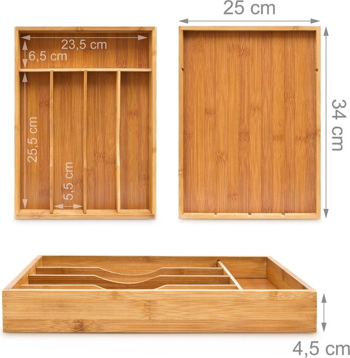 Actual product image Relaxdays Cutlery tray
