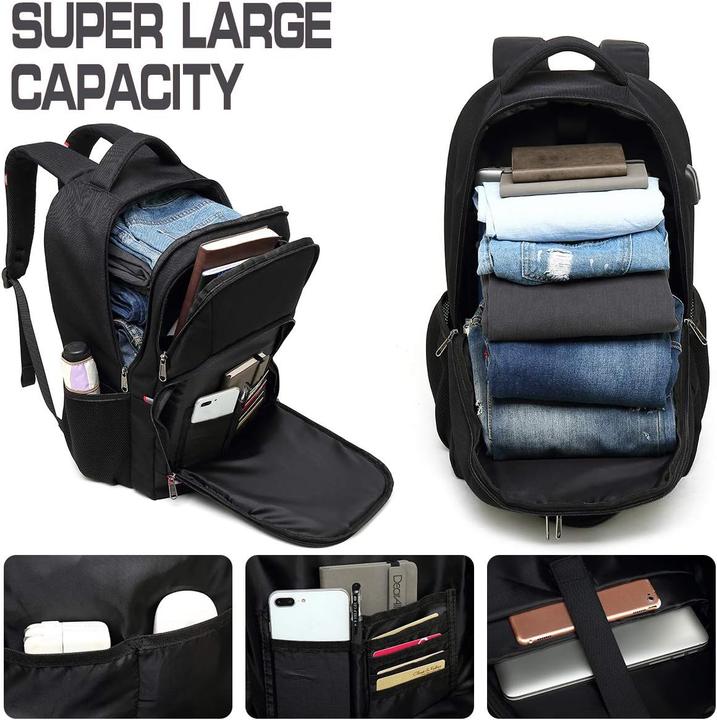 Produktbild Della Gao Laptop-Rucksack mit USB-Anschluss (für 17 Zoll) (32 l)