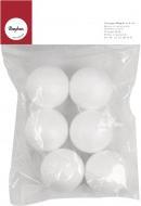 Actual product image Rayher Styrofoam ball, white, 8 pieces