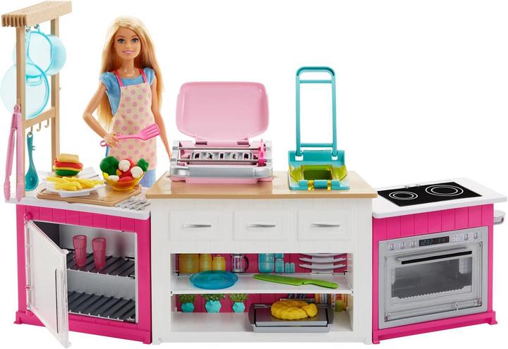 Produktbild Barbie Deluxe Küche Spielset & Puppe