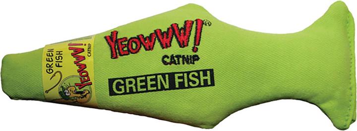 Yeowww Green Fish mit Catnip (Katzenminzespielzeug)