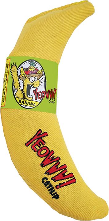 Actual product image Yeowww Banana 18cm filled with catnip (Catmint toy)
