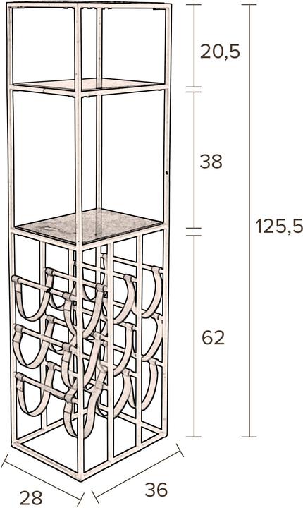 Produktbild Dutchbone Cabinet Mil (9 Fl.)