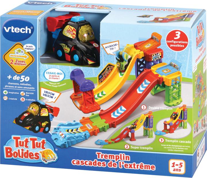 Actual product image VTech Tut Tut Bolides - Tremplin Cascades de l'extrême (+Lucas, roi du championnat) (French)