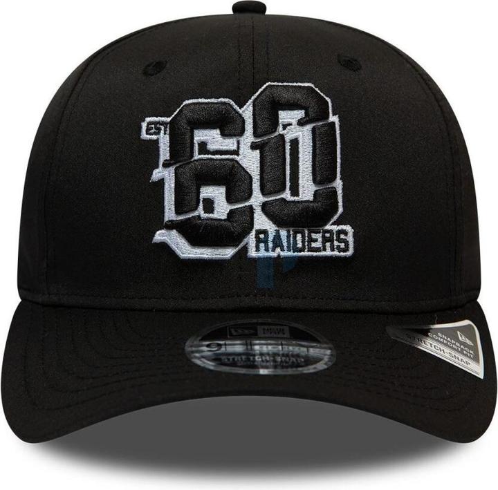 Actual product image New Era NFL - Las Vegas Raiders - Established Number 9Fifty Stretch Snapback Cap Black ML (59)