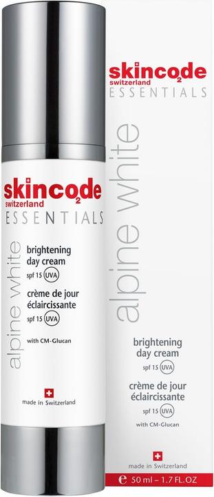 Actual product image Skincode Essential Alpine White Brightening Day Cream SPF 15 (50 ml, Day cream, SPF 15)
