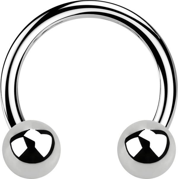 Immagine prodotto Star Piercing Micro Circular Barbell argento con due palline (Acciaio chirurgico 316L, senza ottone)