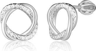 JVD - Elegant silver earrings with zircons SVLE2648XH2BI00