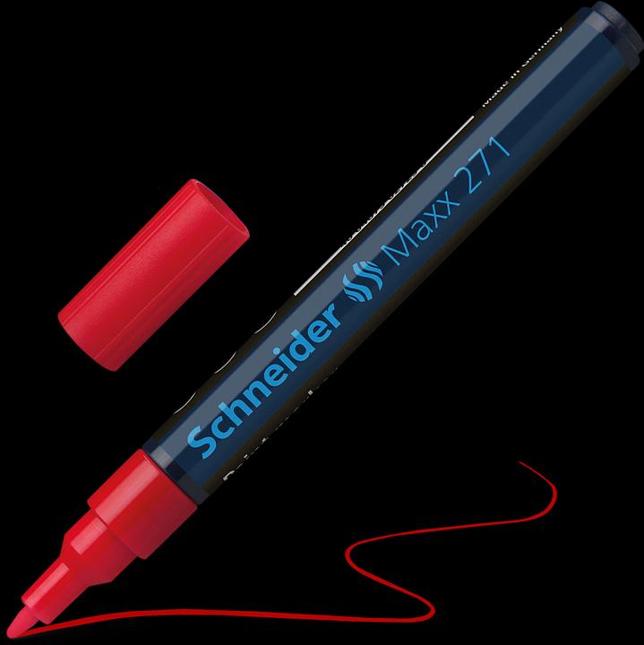 Produktbild Tajima Schneider Maxx 271 Oil Marker, Red (tiefblau-rot, 2 mm, 1 x)