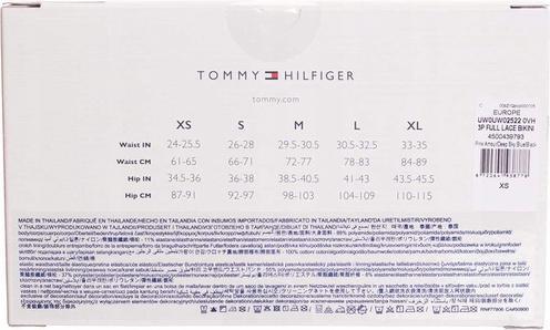 Immagine prodotto Tommy Hilfiger Intimo donna 3P stile bikini in pizzo, rosa Amour/blu scuro/nero, M (M)