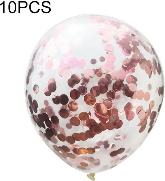 Produktbild Cover-Discount 10er Set Konfetti Party Luftballons rosa (10 x)
