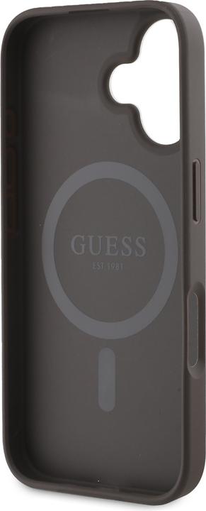Image du produit Guess GUHMP16SP4PWPW iPhone 16 brązowy/brown MagSafe PU Peony On 4G Background (Apple iPhone 16)
