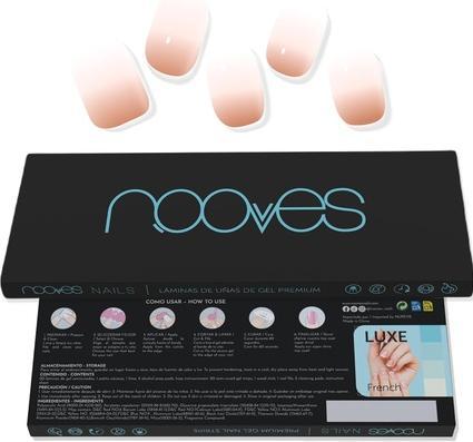 Nooves NAILS Premium Pre-Coated Gel Nail Sheets Desert Nude Gradient 20 Stück (Braun)