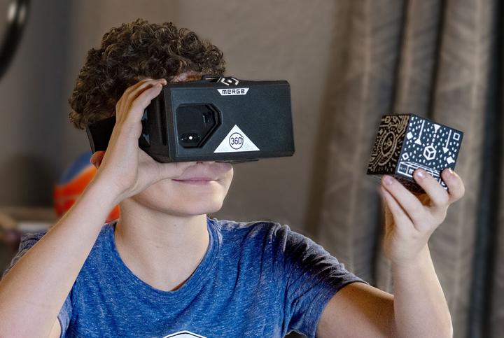 Actual product image Merge VR headsets + Cubes