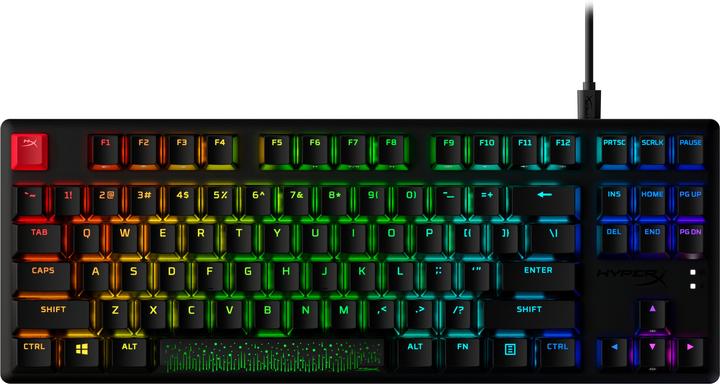 Actual product image HP HyperX Alloy Origins Core PBT HX Red - Mechanical Gaming Keyboard (US, Cable)