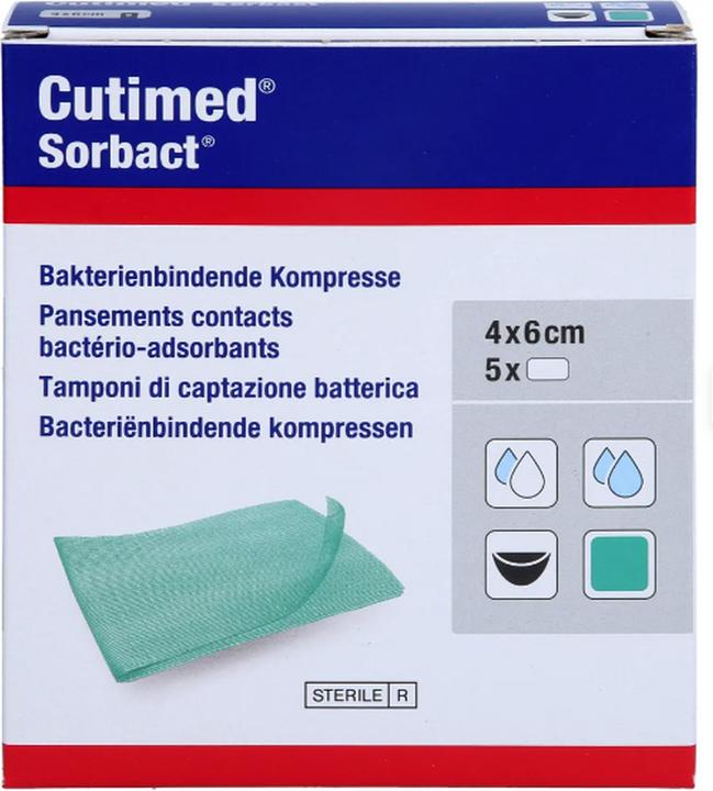 BSN Cutimed Sorbact Contact 4x6cm 5 Stk