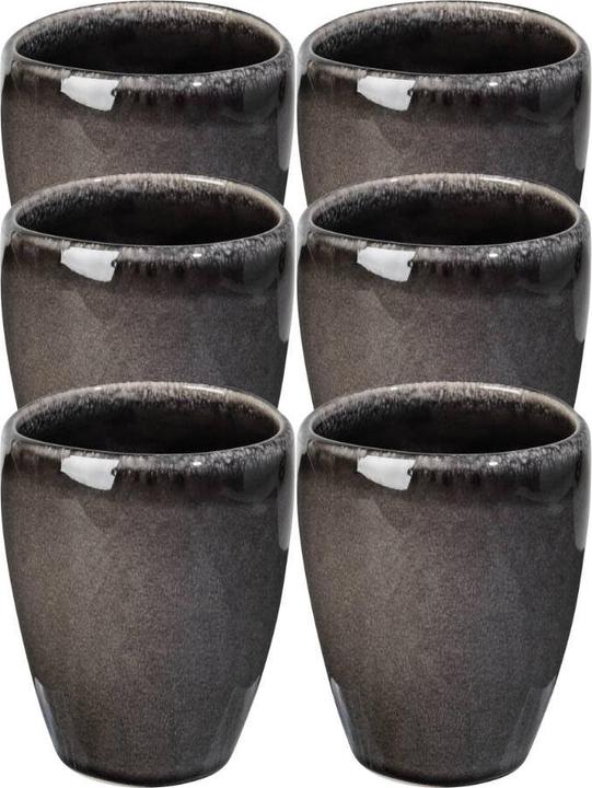 Immagine prodotto Broste Copenhagen Tazza NORDIC COAL senza manico 0,25 l Set6 (250 ml, 6 x)